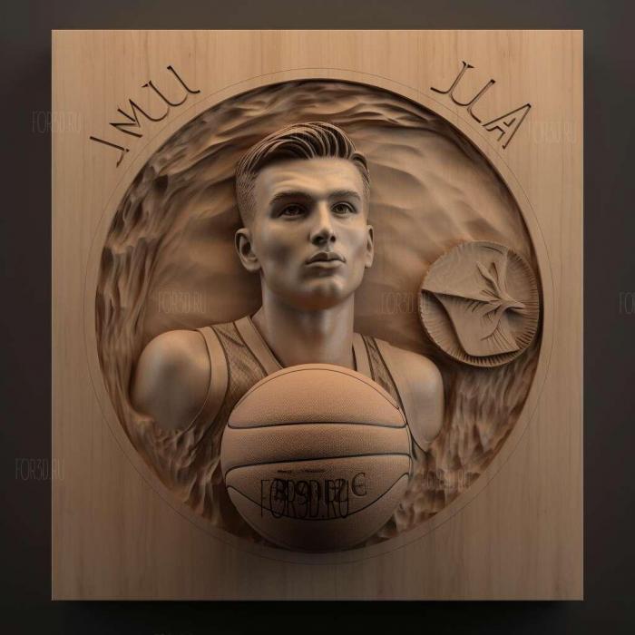 Luka Doncic 1 stl model for CNC